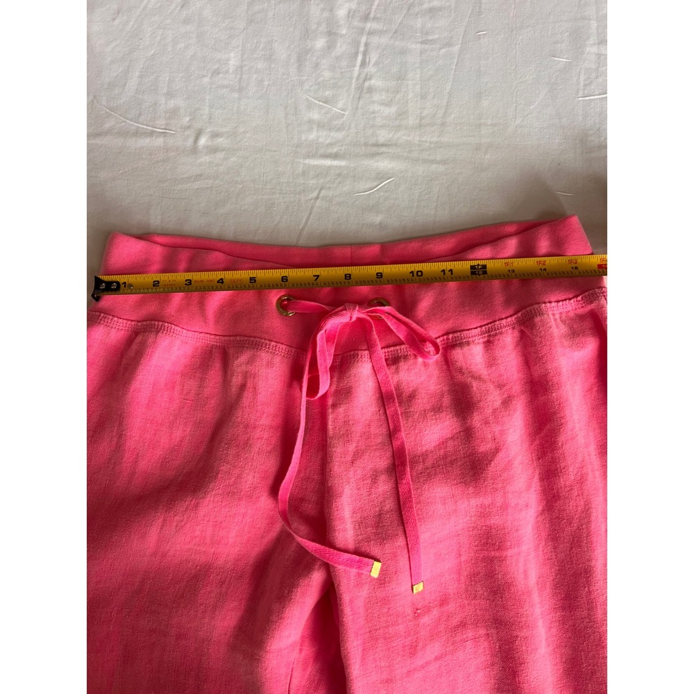 Lilly Pulitzer bright pink linen beach pants size large - Picture 9 of 15